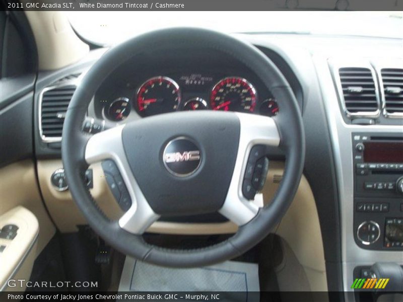 White Diamond Tintcoat / Cashmere 2011 GMC Acadia SLT