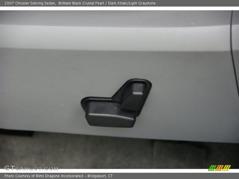 Brilliant Black Crystal Pearl / Dark Khaki/Light Graystone 2007 Chrysler Sebring Sedan