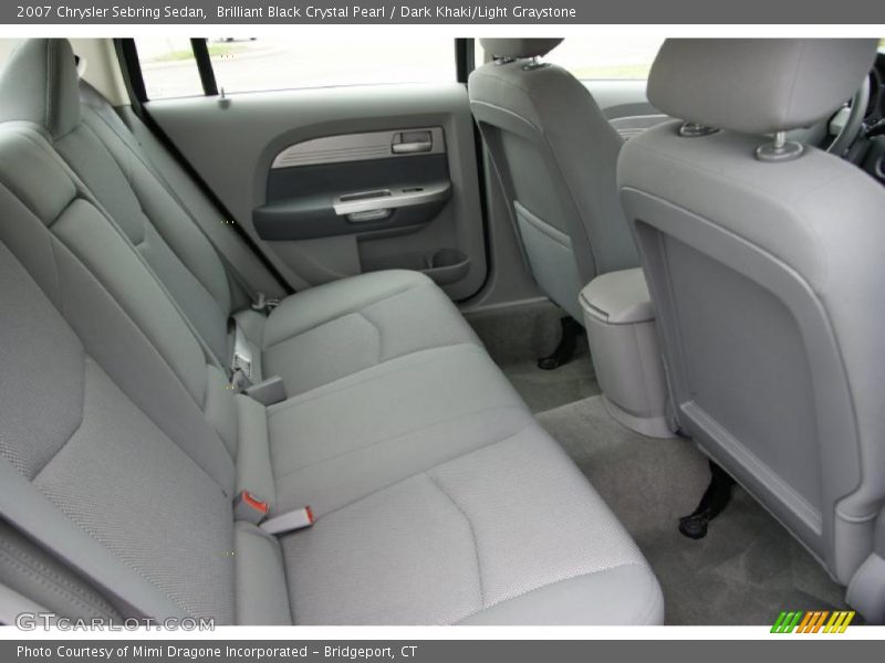 Brilliant Black Crystal Pearl / Dark Khaki/Light Graystone 2007 Chrysler Sebring Sedan
