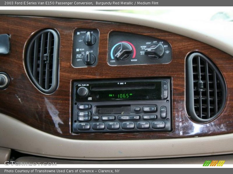 Burgundy Red Metallic / Medium Flint 2003 Ford E Series Van E150 Passenger Conversion