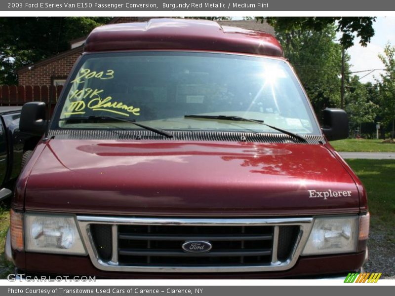 Burgundy Red Metallic / Medium Flint 2003 Ford E Series Van E150 Passenger Conversion
