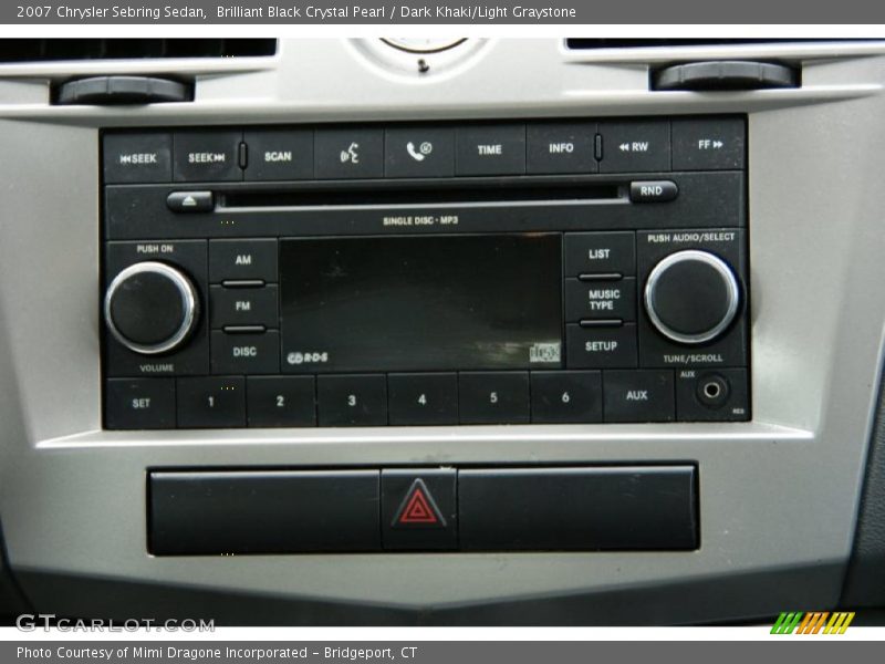 Brilliant Black Crystal Pearl / Dark Khaki/Light Graystone 2007 Chrysler Sebring Sedan