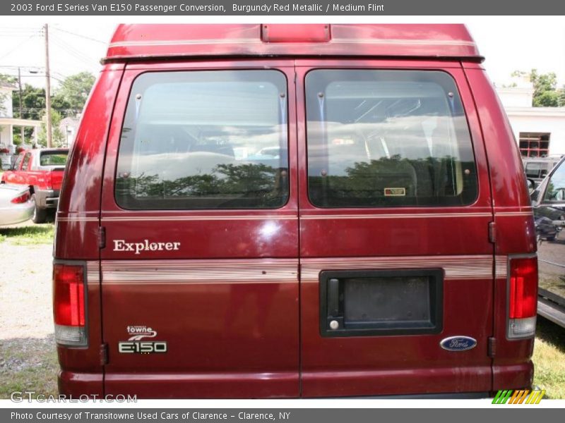 Burgundy Red Metallic / Medium Flint 2003 Ford E Series Van E150 Passenger Conversion