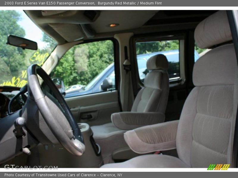 Burgundy Red Metallic / Medium Flint 2003 Ford E Series Van E150 Passenger Conversion