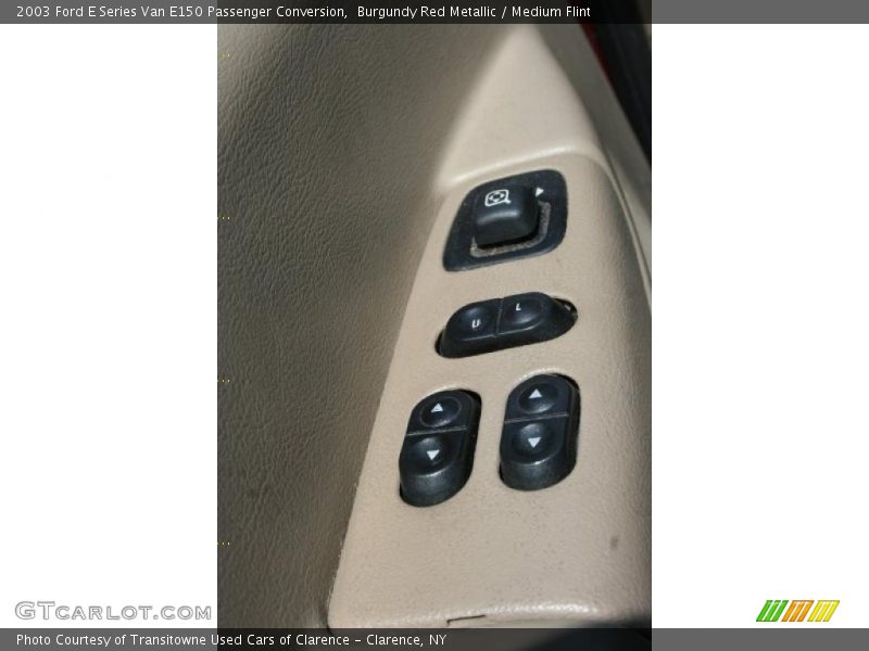 Burgundy Red Metallic / Medium Flint 2003 Ford E Series Van E150 Passenger Conversion
