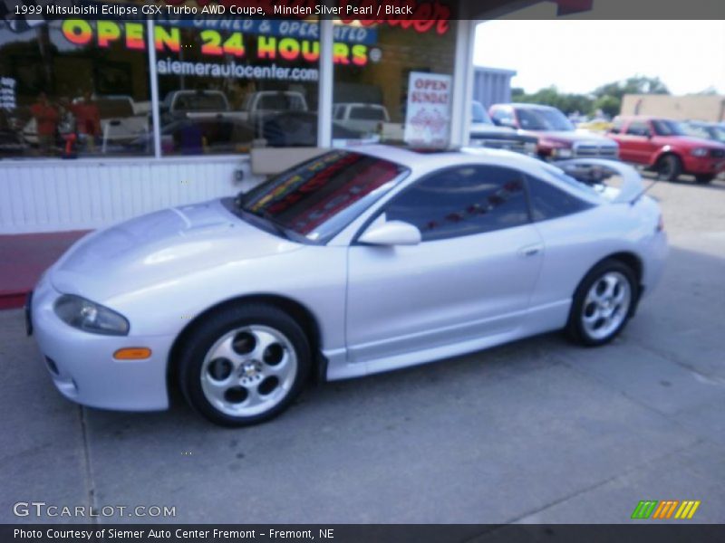 Minden Silver Pearl / Black 1999 Mitsubishi Eclipse GSX Turbo AWD Coupe