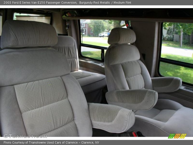 Burgundy Red Metallic / Medium Flint 2003 Ford E Series Van E150 Passenger Conversion
