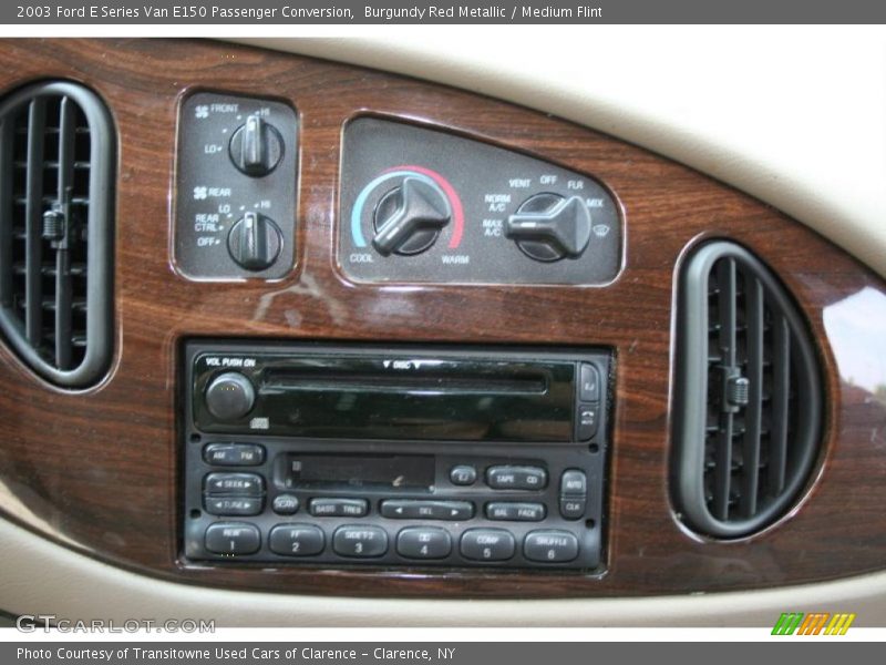 Burgundy Red Metallic / Medium Flint 2003 Ford E Series Van E150 Passenger Conversion
