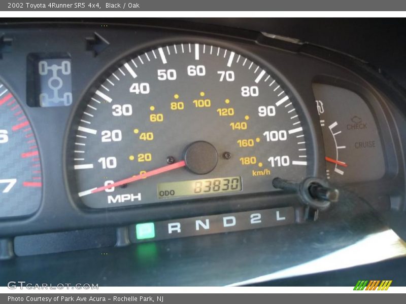 Black / Oak 2002 Toyota 4Runner SR5 4x4