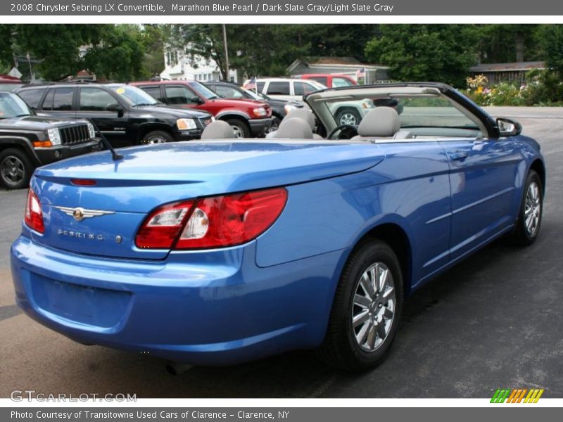 Marathon Blue Pearl / Dark Slate Gray/Light Slate Gray 2008 Chrysler Sebring LX Convertible