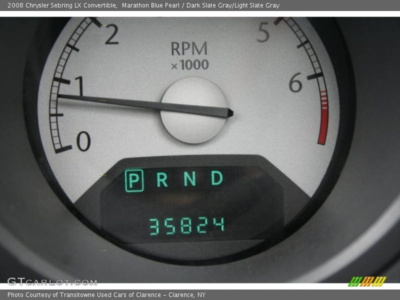 Marathon Blue Pearl / Dark Slate Gray/Light Slate Gray 2008 Chrysler Sebring LX Convertible