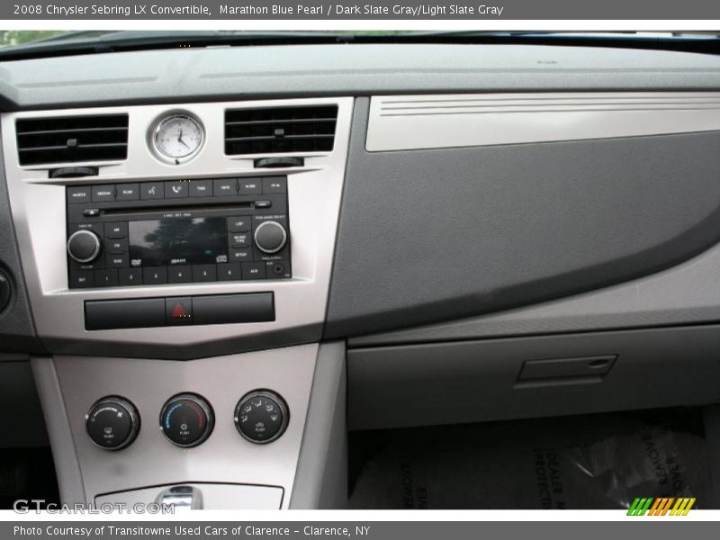 Marathon Blue Pearl / Dark Slate Gray/Light Slate Gray 2008 Chrysler Sebring LX Convertible