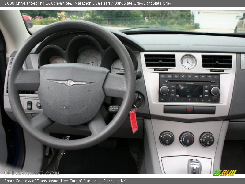 Marathon Blue Pearl / Dark Slate Gray/Light Slate Gray 2008 Chrysler Sebring LX Convertible