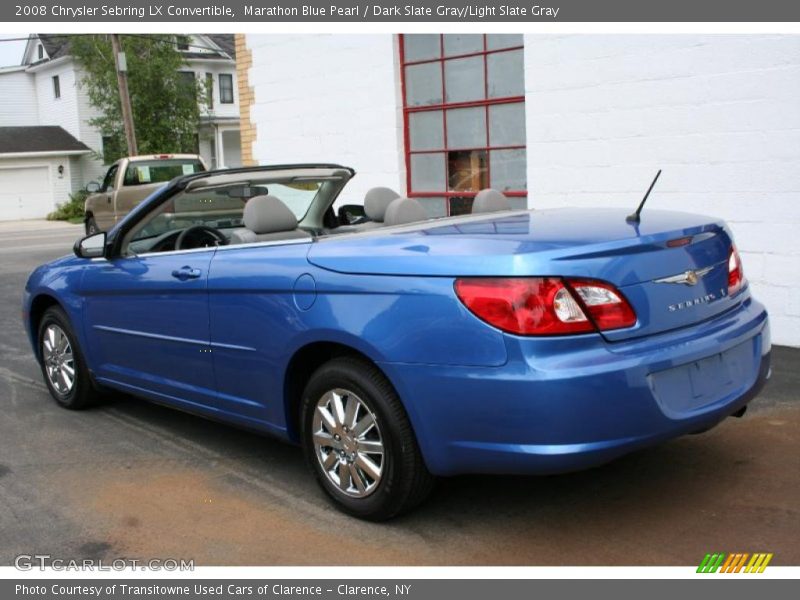 Marathon Blue Pearl / Dark Slate Gray/Light Slate Gray 2008 Chrysler Sebring LX Convertible