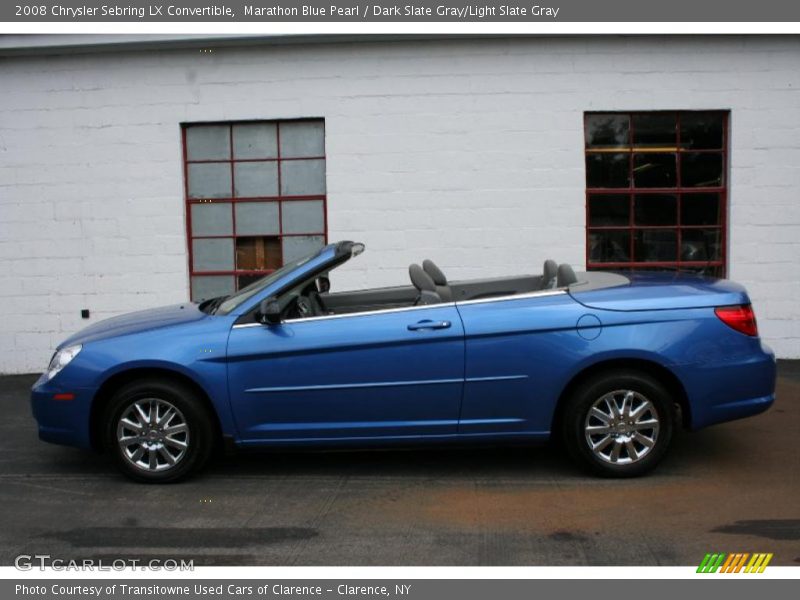 Marathon Blue Pearl / Dark Slate Gray/Light Slate Gray 2008 Chrysler Sebring LX Convertible