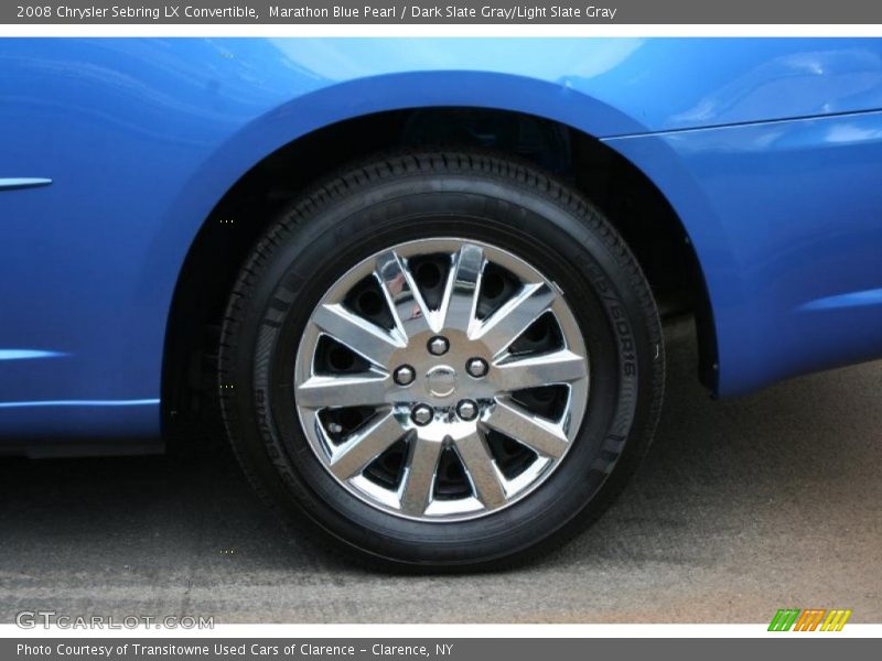 Marathon Blue Pearl / Dark Slate Gray/Light Slate Gray 2008 Chrysler Sebring LX Convertible