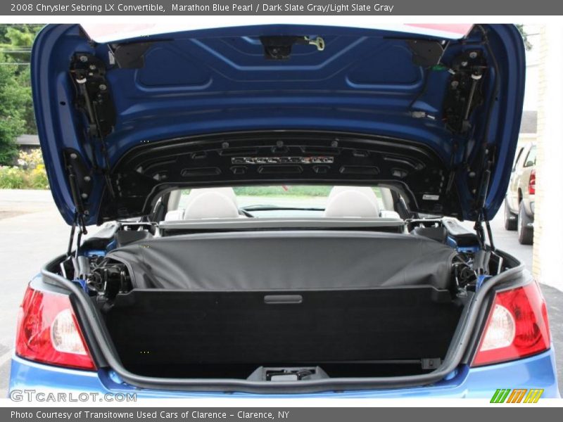 Marathon Blue Pearl / Dark Slate Gray/Light Slate Gray 2008 Chrysler Sebring LX Convertible
