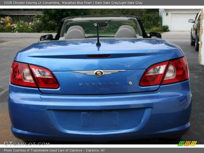 Marathon Blue Pearl / Dark Slate Gray/Light Slate Gray 2008 Chrysler Sebring LX Convertible