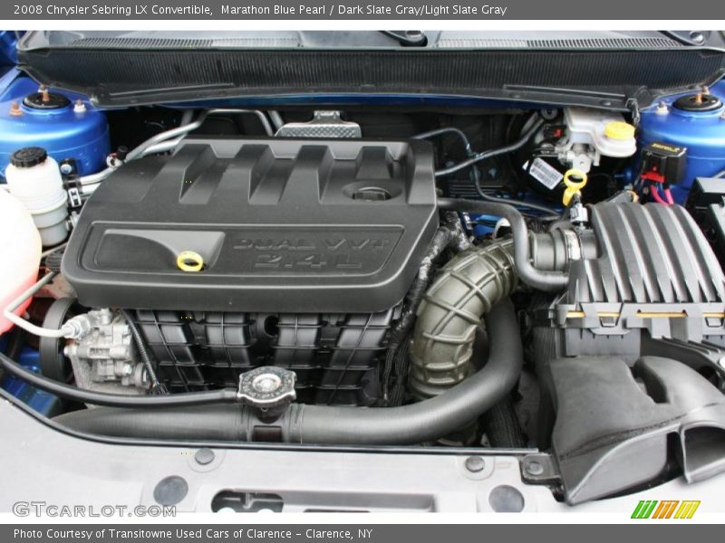 Marathon Blue Pearl / Dark Slate Gray/Light Slate Gray 2008 Chrysler Sebring LX Convertible
