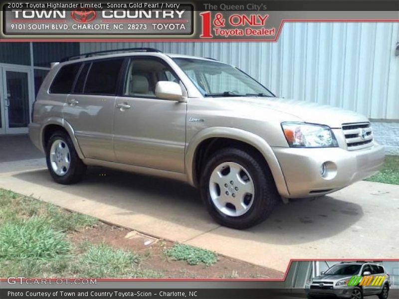 Sonora Gold Pearl / Ivory 2005 Toyota Highlander Limited