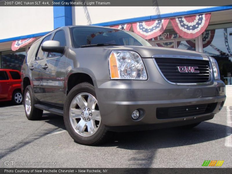 Steel Gray Metallic / Light Titanium 2007 GMC Yukon SLT 4x4