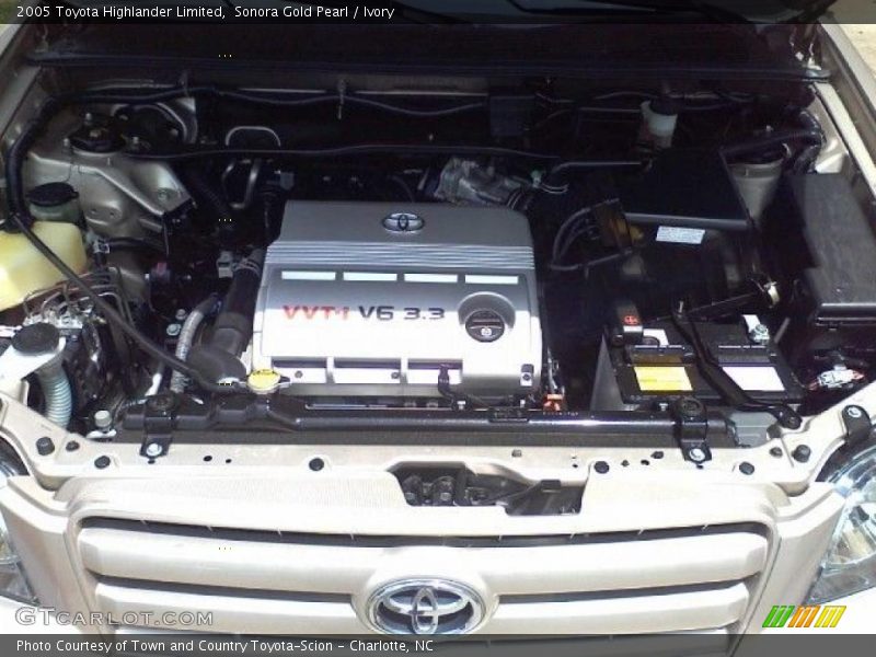Sonora Gold Pearl / Ivory 2005 Toyota Highlander Limited