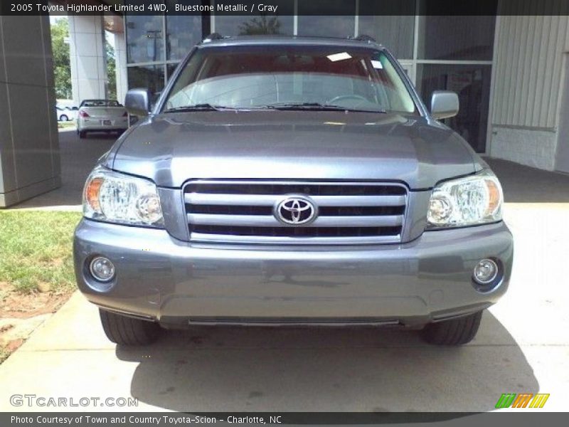 Bluestone Metallic / Gray 2005 Toyota Highlander Limited 4WD