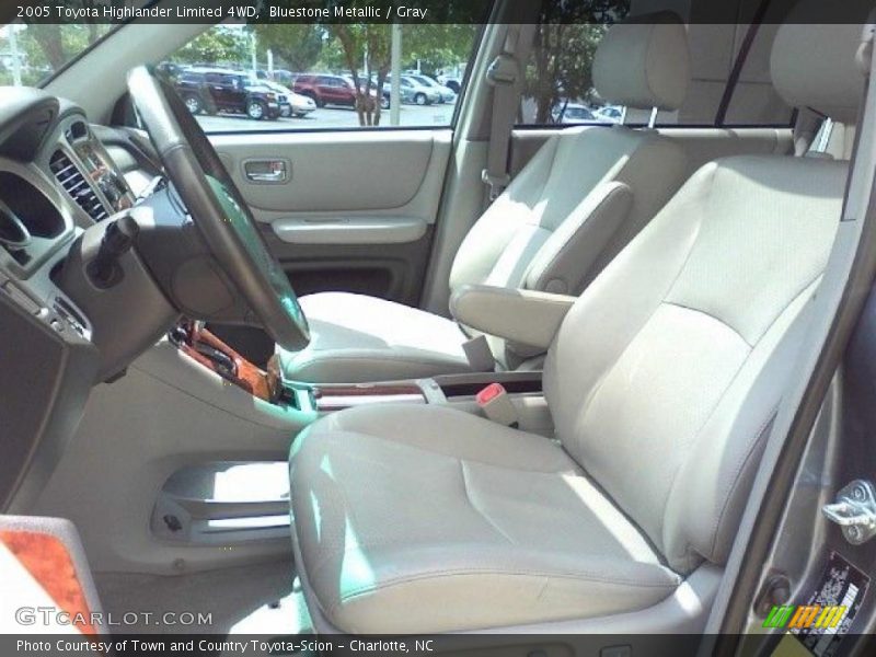 Bluestone Metallic / Gray 2005 Toyota Highlander Limited 4WD
