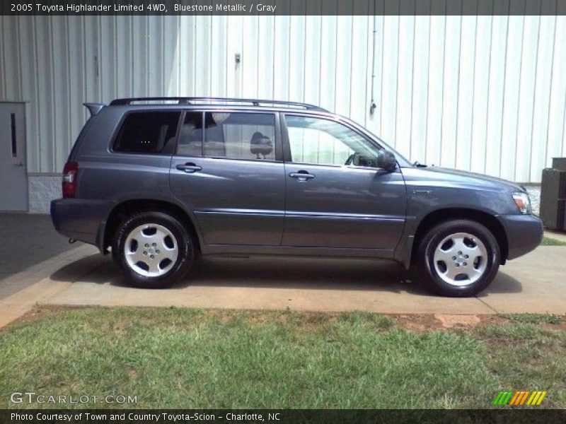 Bluestone Metallic / Gray 2005 Toyota Highlander Limited 4WD