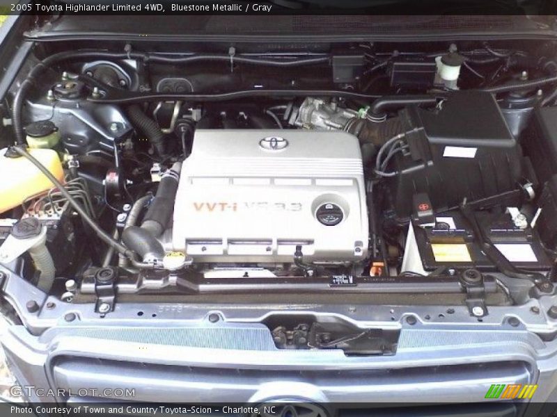Bluestone Metallic / Gray 2005 Toyota Highlander Limited 4WD