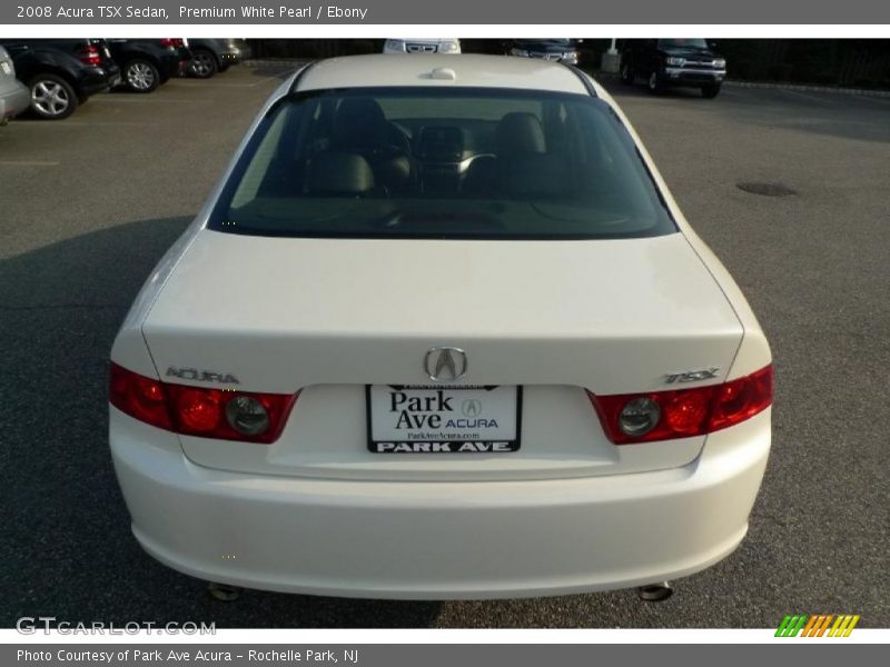 Premium White Pearl / Ebony 2008 Acura TSX Sedan