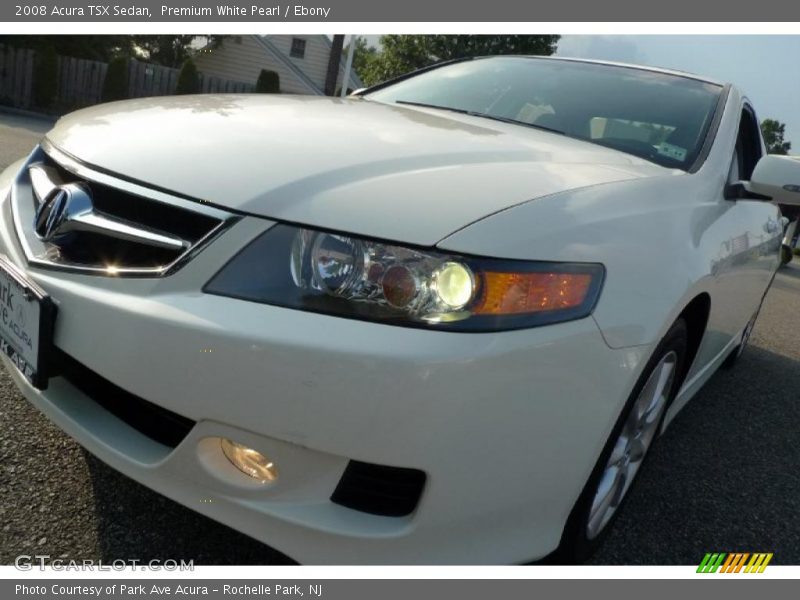 Premium White Pearl / Ebony 2008 Acura TSX Sedan