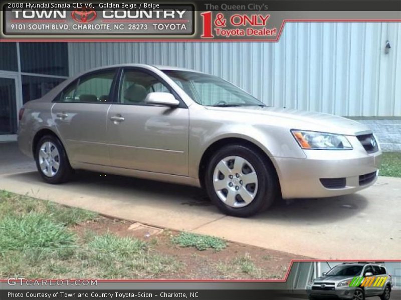 Golden Beige / Beige 2008 Hyundai Sonata GLS V6