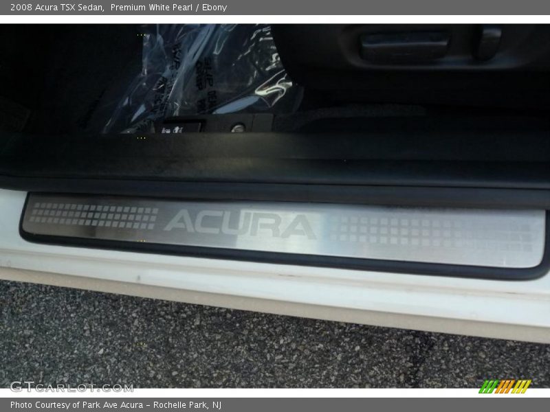 Premium White Pearl / Ebony 2008 Acura TSX Sedan