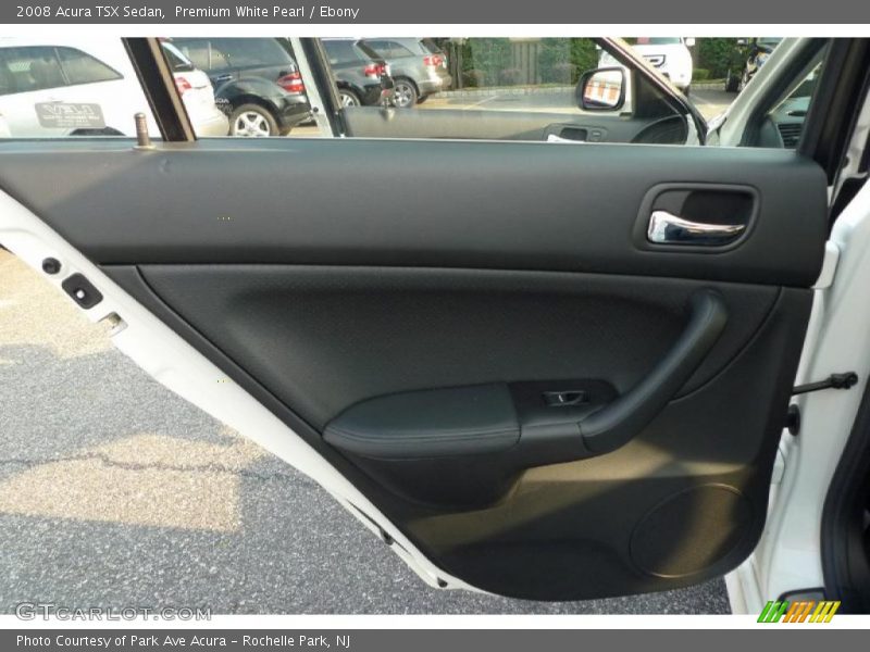Premium White Pearl / Ebony 2008 Acura TSX Sedan