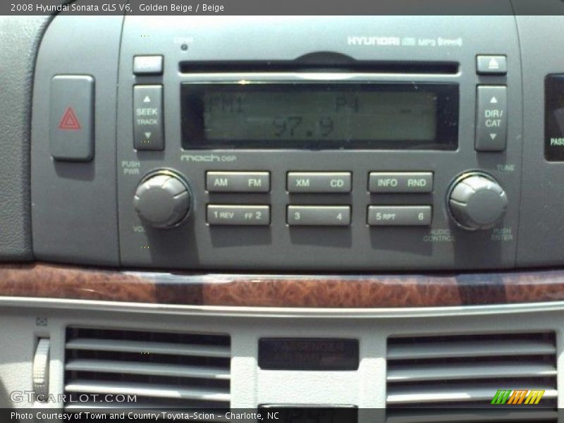 Golden Beige / Beige 2008 Hyundai Sonata GLS V6