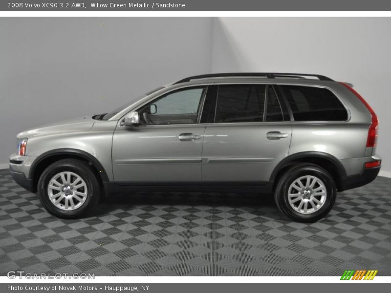 Willow Green Metallic / Sandstone 2008 Volvo XC90 3.2 AWD