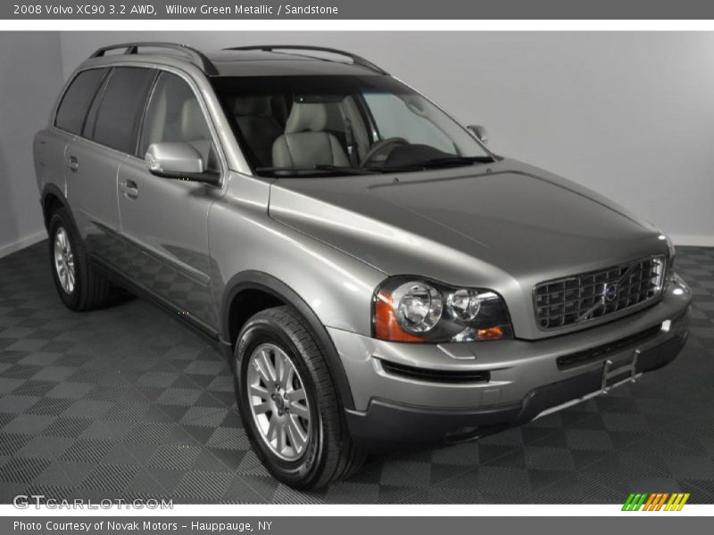 Willow Green Metallic / Sandstone 2008 Volvo XC90 3.2 AWD
