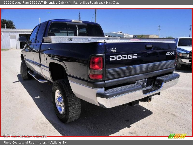 Patriot Blue Pearlcoat / Mist Gray 2000 Dodge Ram 2500 SLT Extended Cab 4x4