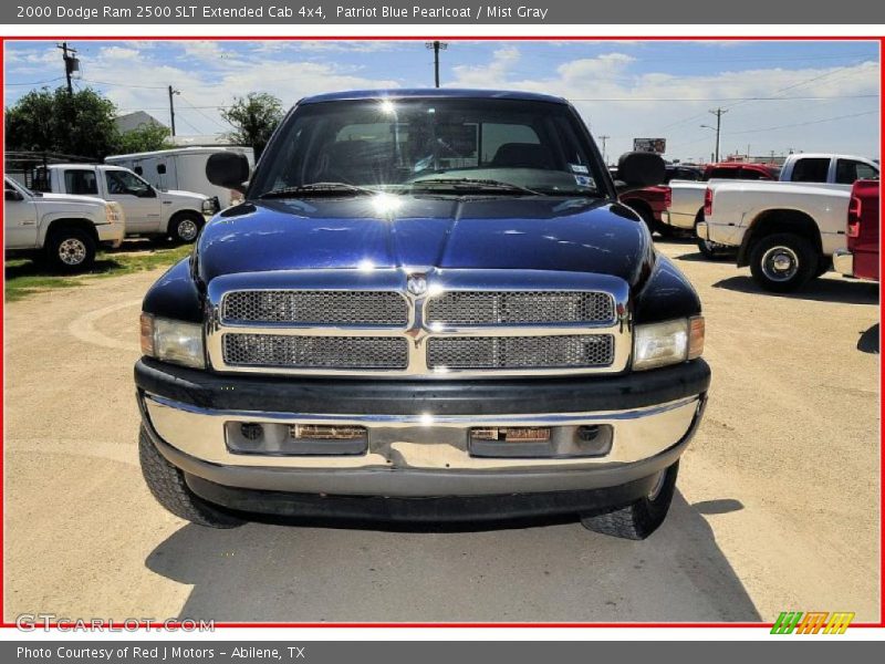Patriot Blue Pearlcoat / Mist Gray 2000 Dodge Ram 2500 SLT Extended Cab 4x4