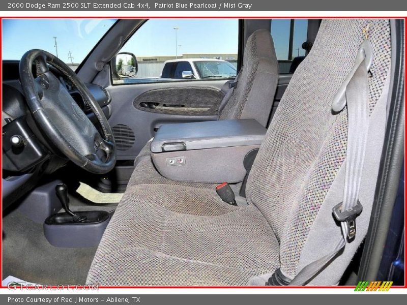 Patriot Blue Pearlcoat / Mist Gray 2000 Dodge Ram 2500 SLT Extended Cab 4x4