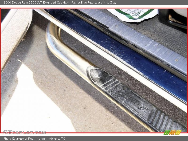 Patriot Blue Pearlcoat / Mist Gray 2000 Dodge Ram 2500 SLT Extended Cab 4x4