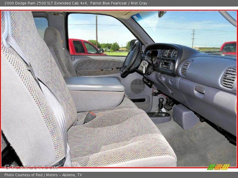Patriot Blue Pearlcoat / Mist Gray 2000 Dodge Ram 2500 SLT Extended Cab 4x4