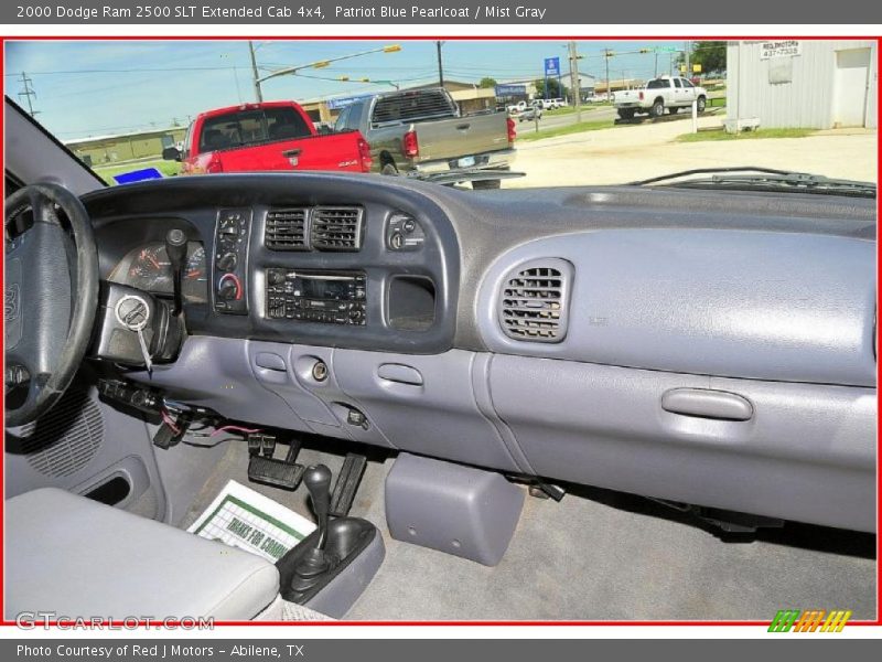 Patriot Blue Pearlcoat / Mist Gray 2000 Dodge Ram 2500 SLT Extended Cab 4x4