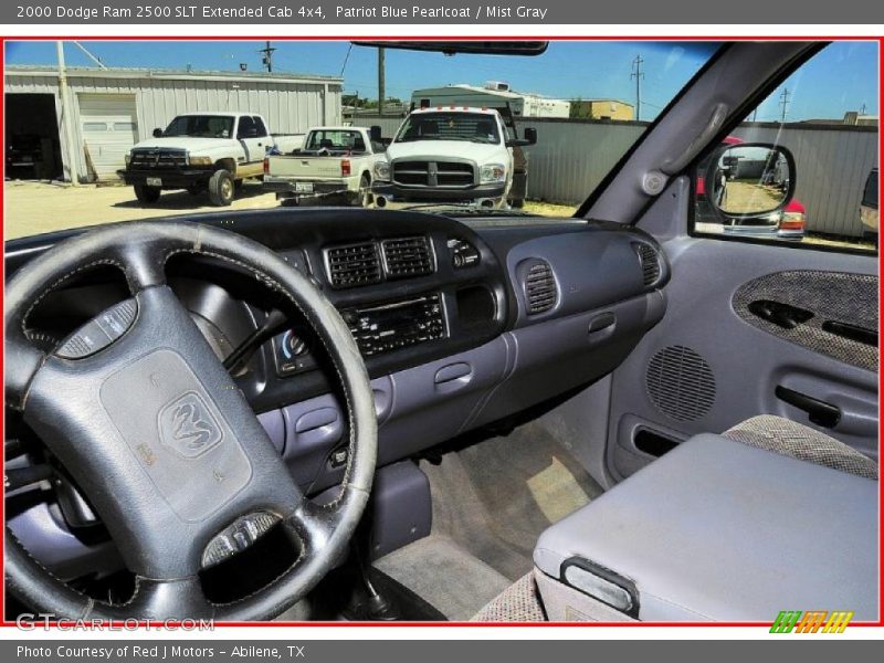 Patriot Blue Pearlcoat / Mist Gray 2000 Dodge Ram 2500 SLT Extended Cab 4x4