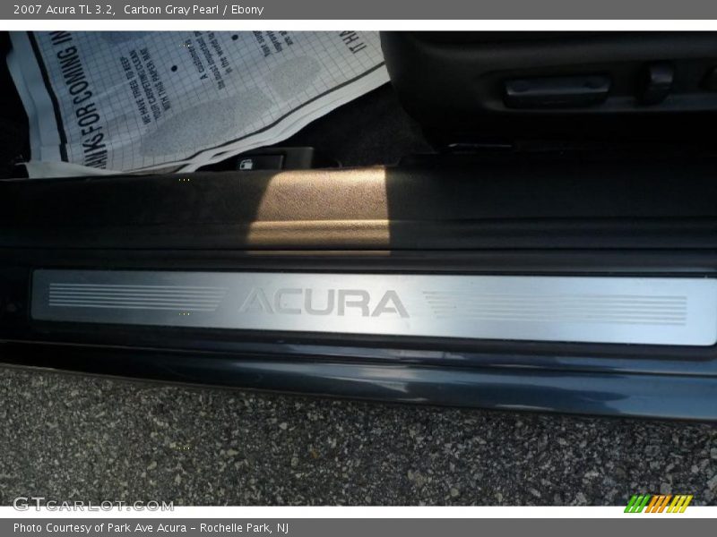 Carbon Gray Pearl / Ebony 2007 Acura TL 3.2
