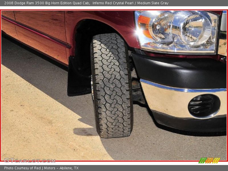 Inferno Red Crystal Pearl / Medium Slate Gray 2008 Dodge Ram 3500 Big Horn Edition Quad Cab