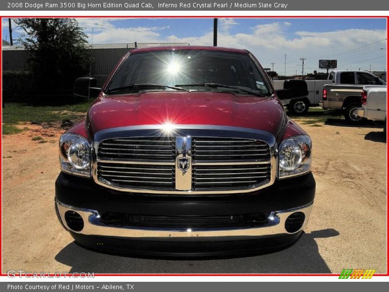 Inferno Red Crystal Pearl / Medium Slate Gray 2008 Dodge Ram 3500 Big Horn Edition Quad Cab