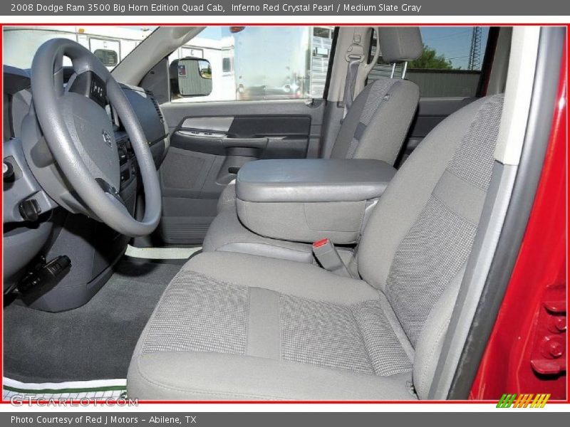 Inferno Red Crystal Pearl / Medium Slate Gray 2008 Dodge Ram 3500 Big Horn Edition Quad Cab
