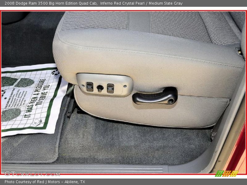 Inferno Red Crystal Pearl / Medium Slate Gray 2008 Dodge Ram 3500 Big Horn Edition Quad Cab
